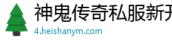 神鬼传奇私服新开区