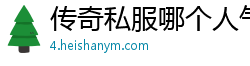 传奇私服哪个人气最高