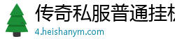 传奇私服普通挂机